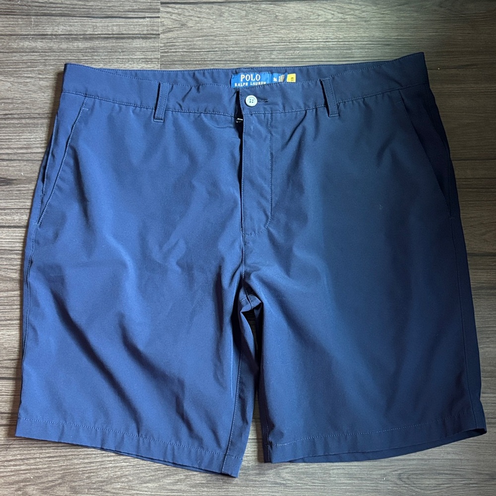 Ralph Lauren Men's Blue Flat Front Shorts
